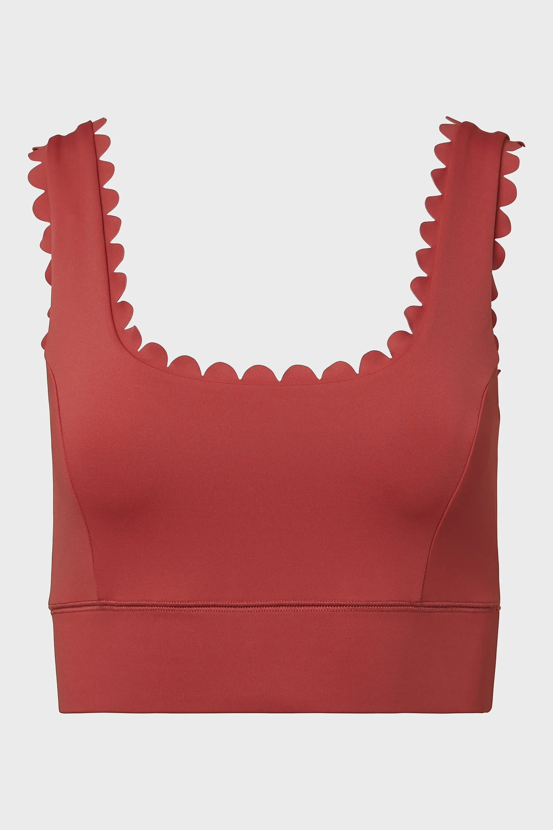 Scallop Bra - Mineral Red