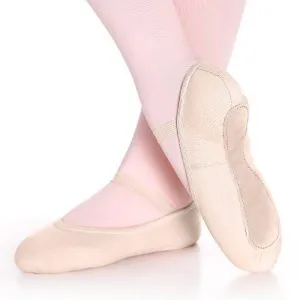 SD48 S Stretch Canvas Ballet Slippers Full Sole Children Light Pink