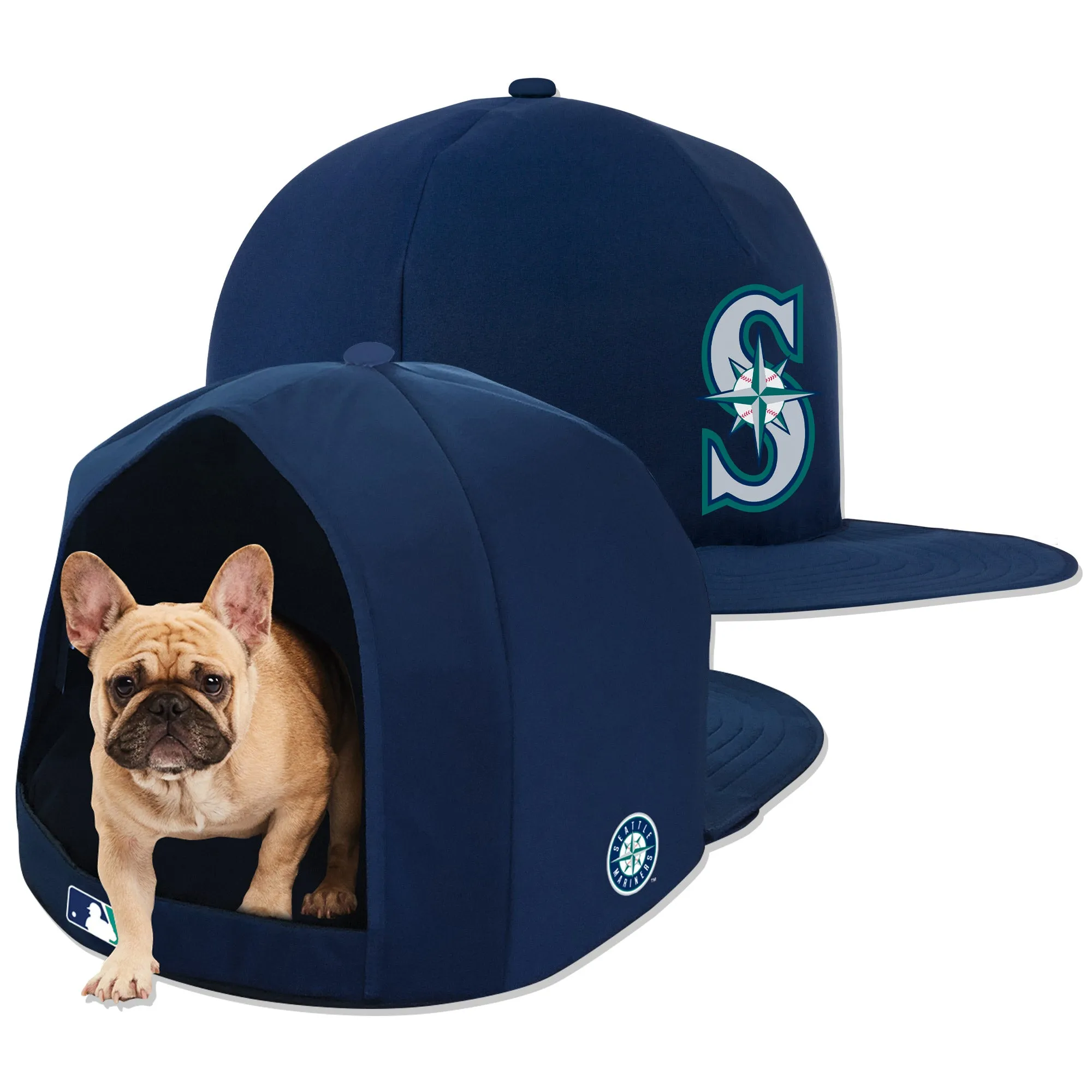 SEATTLE MARINERS NAP CAP PLUSH DOG BED