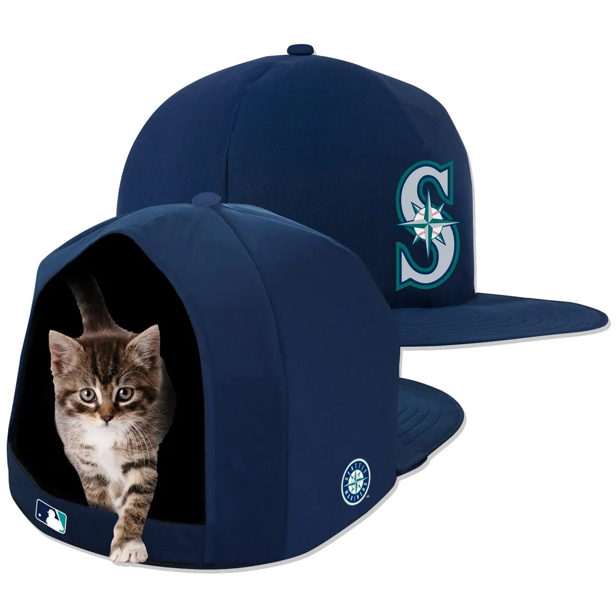 SEATTLE MARINERS NAP CAP PLUSH DOG BED