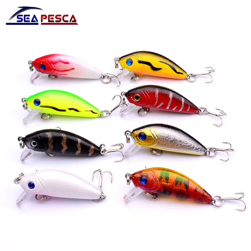 Sell Well Mini Japan 5cm 4.5g Multi Swim Fishing Lures Artificial Hard Crank Bait topwater Wobbler Fishing Crankbait lure ZB204