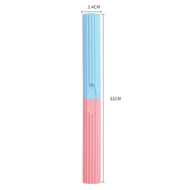 Silicone Multifunctional Fitness Bar Rehabilitation Training Arm Strength Bar Wrist Strength Forging Resistance Bar(Light Blue   Gray)