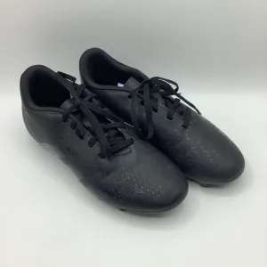 Size 4.5Y: Adidas Black Lace-Up Soccer Cleats