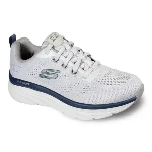 'Sketchers' Men's Relaxed Fit: D'Lux Walker-Commuter - Grey / Navy (Wide)