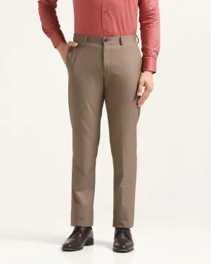 Slim Comfort B-95 Formal Brown Textured Trouser - Lee