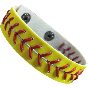 Softball Snap Bracelet