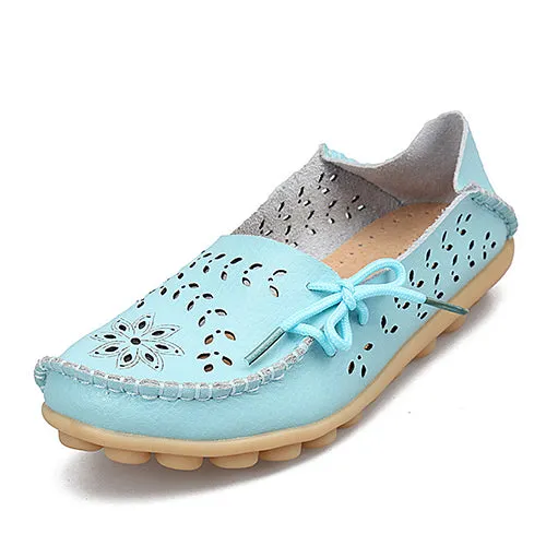 Spring women flats hollow out comfortable loafers women shoes female casual shoes chaussure femme Slip on Ballet Flats DDT679