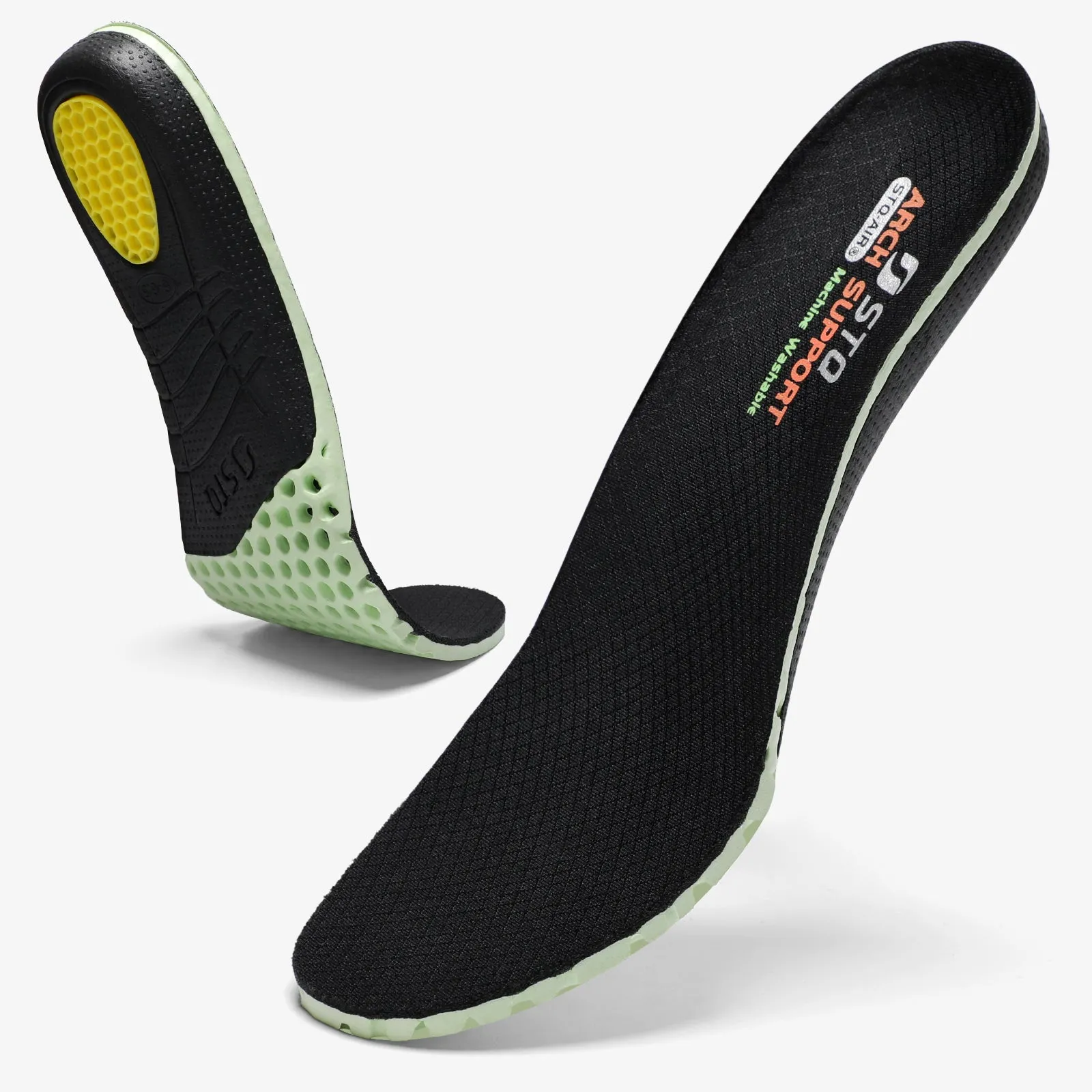 STQ Memory Foam Plantar Fasciitis Insoles