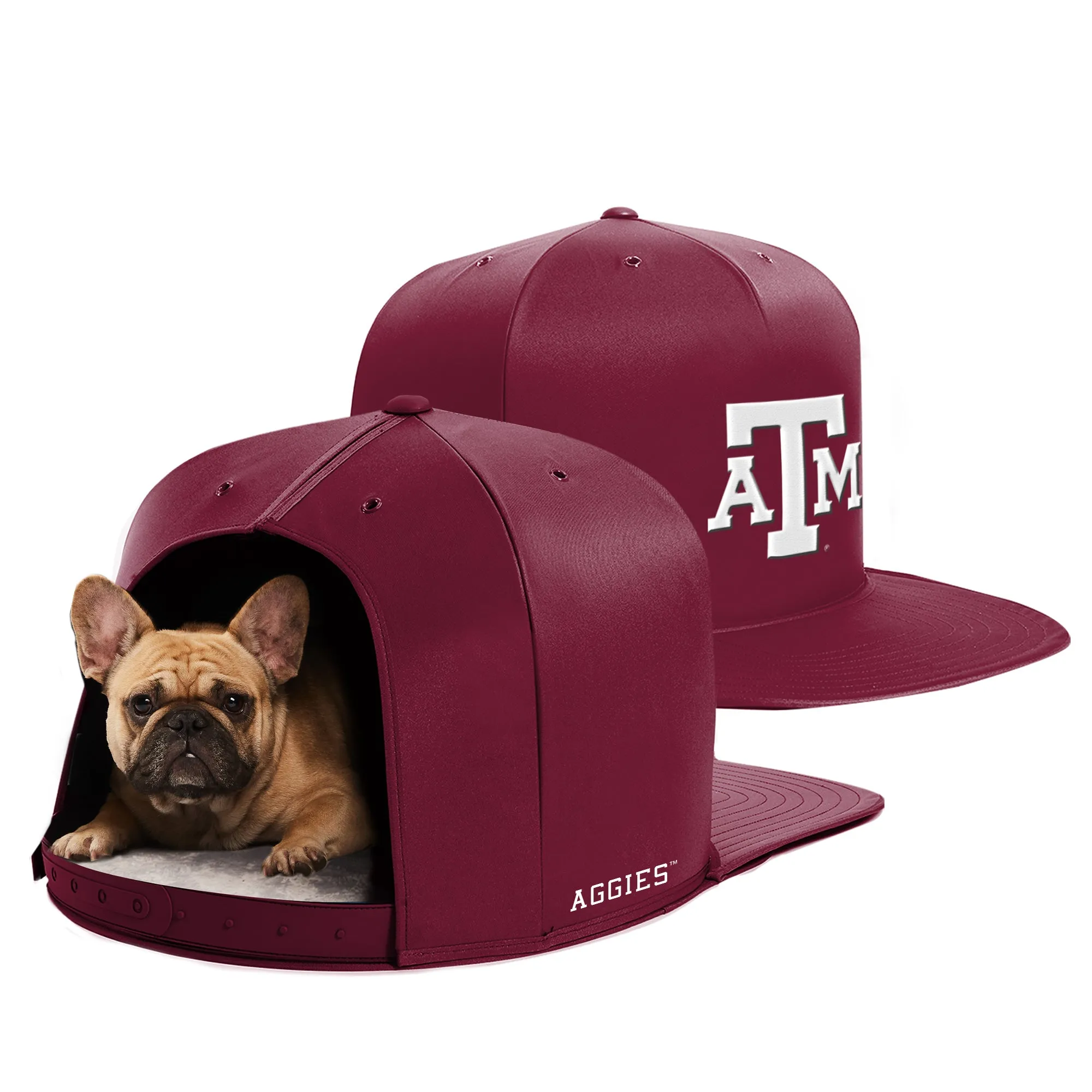 TEXAS A&M NAP CAP PREMIUM DOG BED