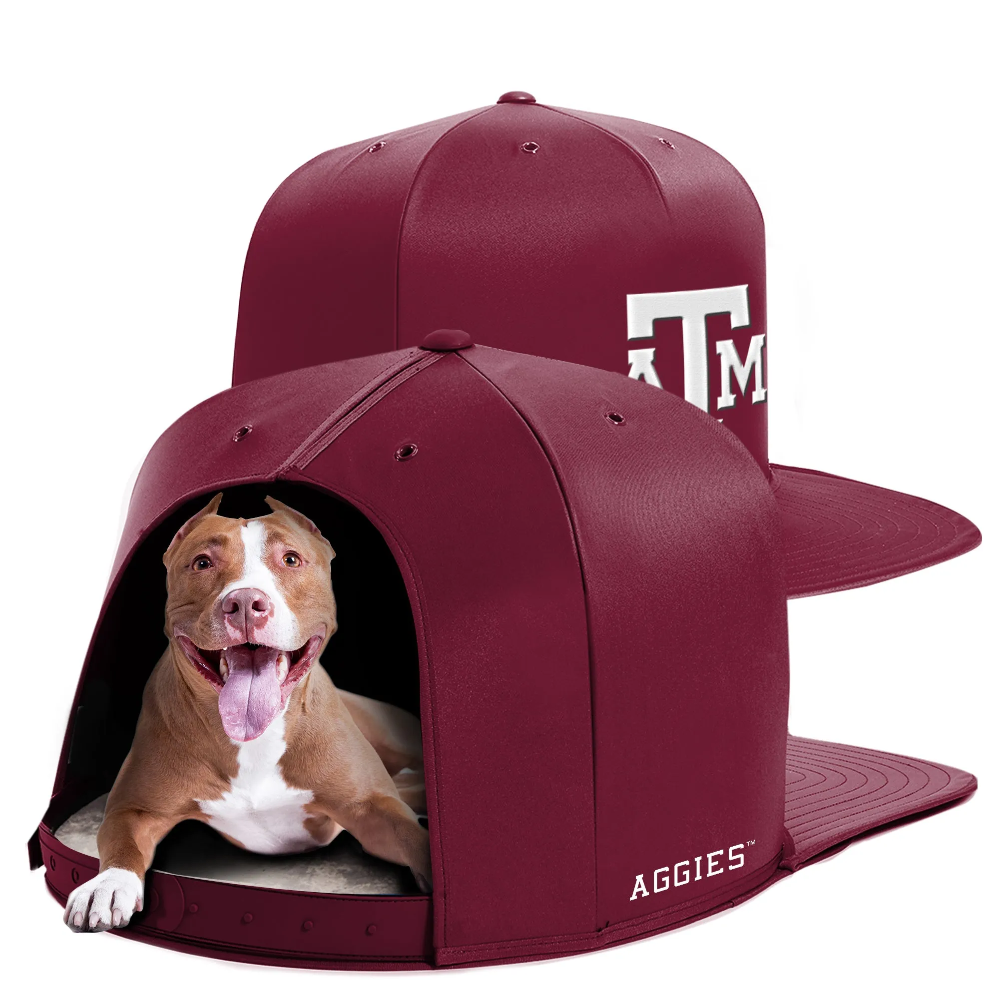 TEXAS A&M NAP CAP PREMIUM DOG BED