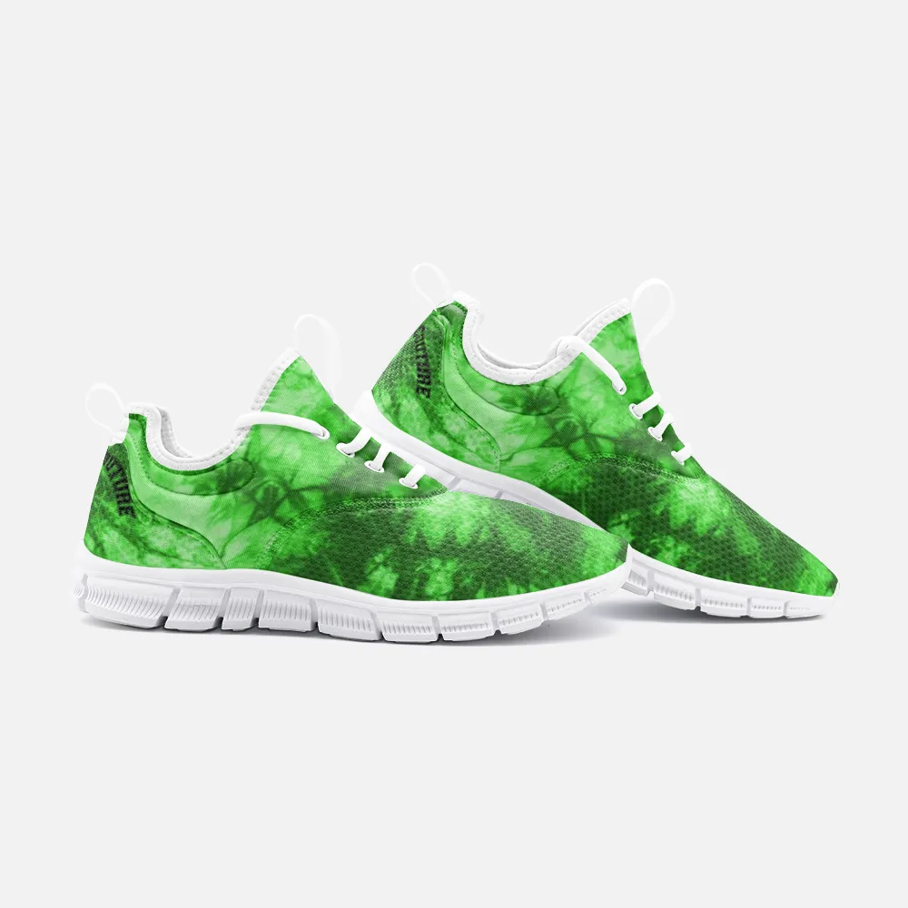 TIE DYE GREEN Unisex Lightweight Sneaker City Runner