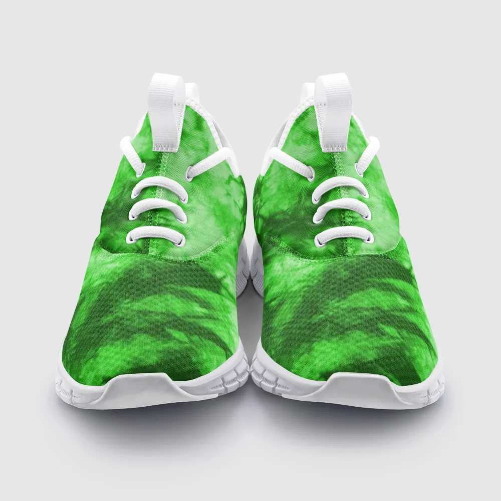 TIE DYE GREEN Unisex Lightweight Sneaker City Runner