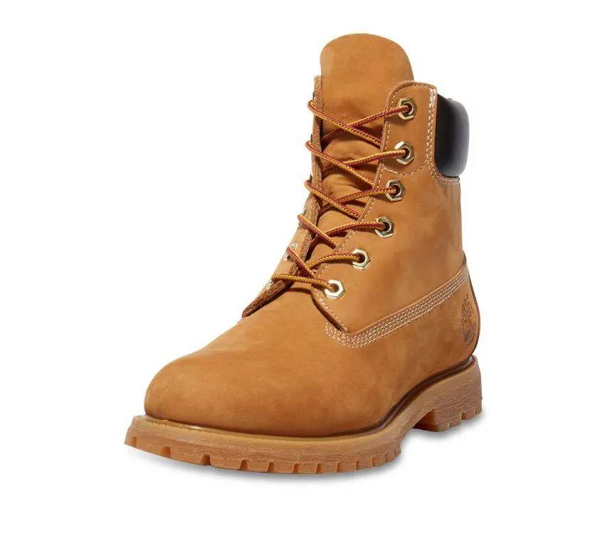 Timberland Womens 6-Inch Premium Wide Wheat Nubuck Waterproof Boots