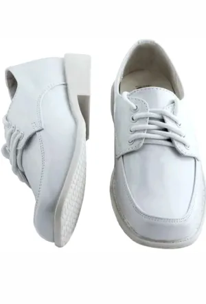 Toddler Boys White Shoes Patent Oxford S65