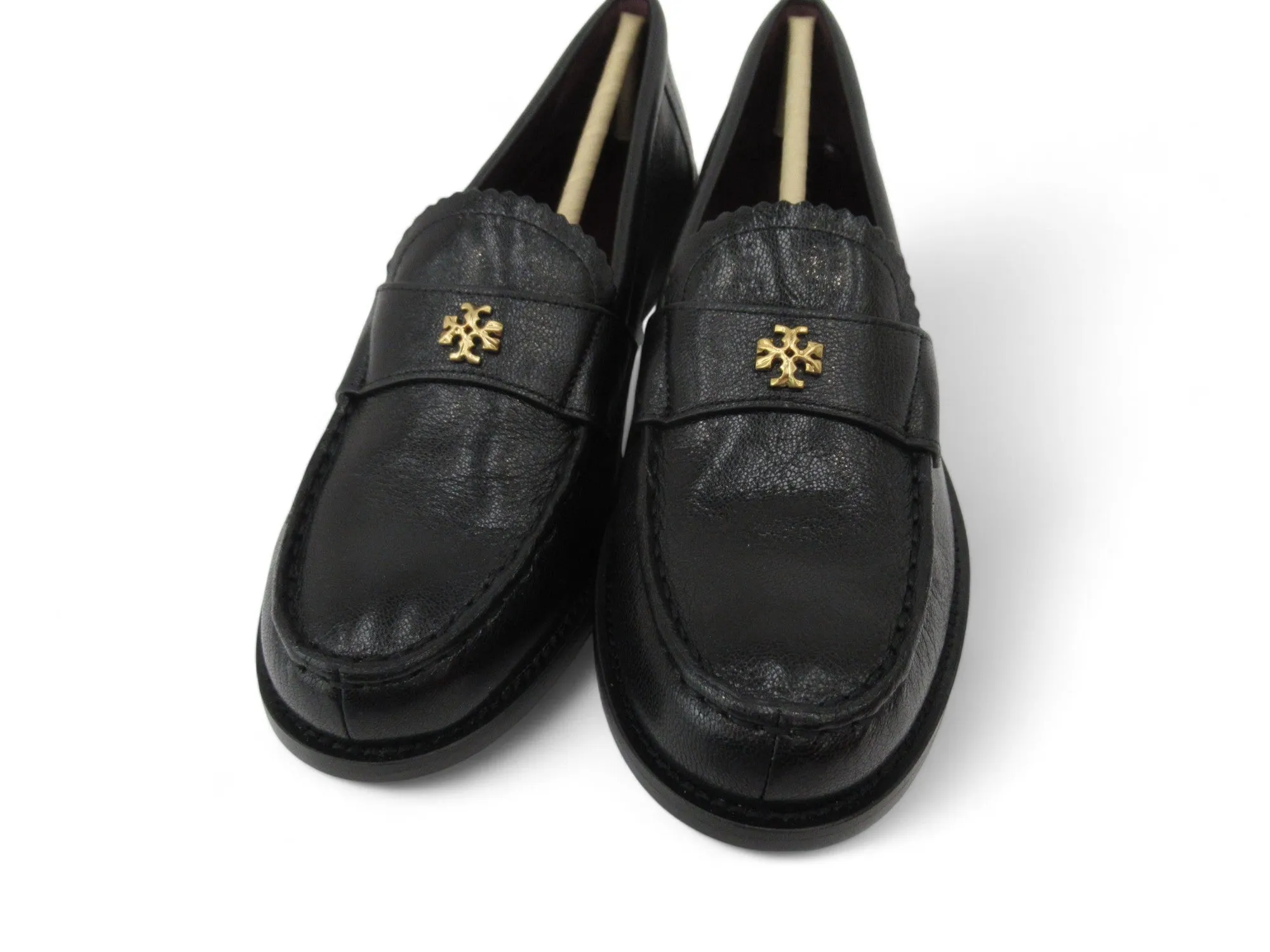 Tory Burch UK 4.5 Black Leather Loafer Shoes Womenswear | Preloved