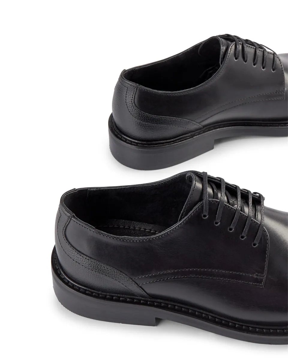 Trent Leather Derby - BLACK