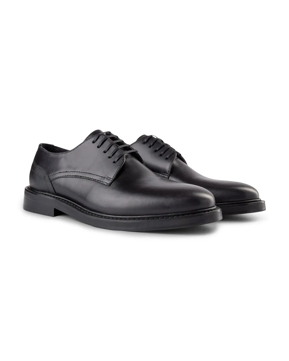 Trent Leather Derby - BLACK