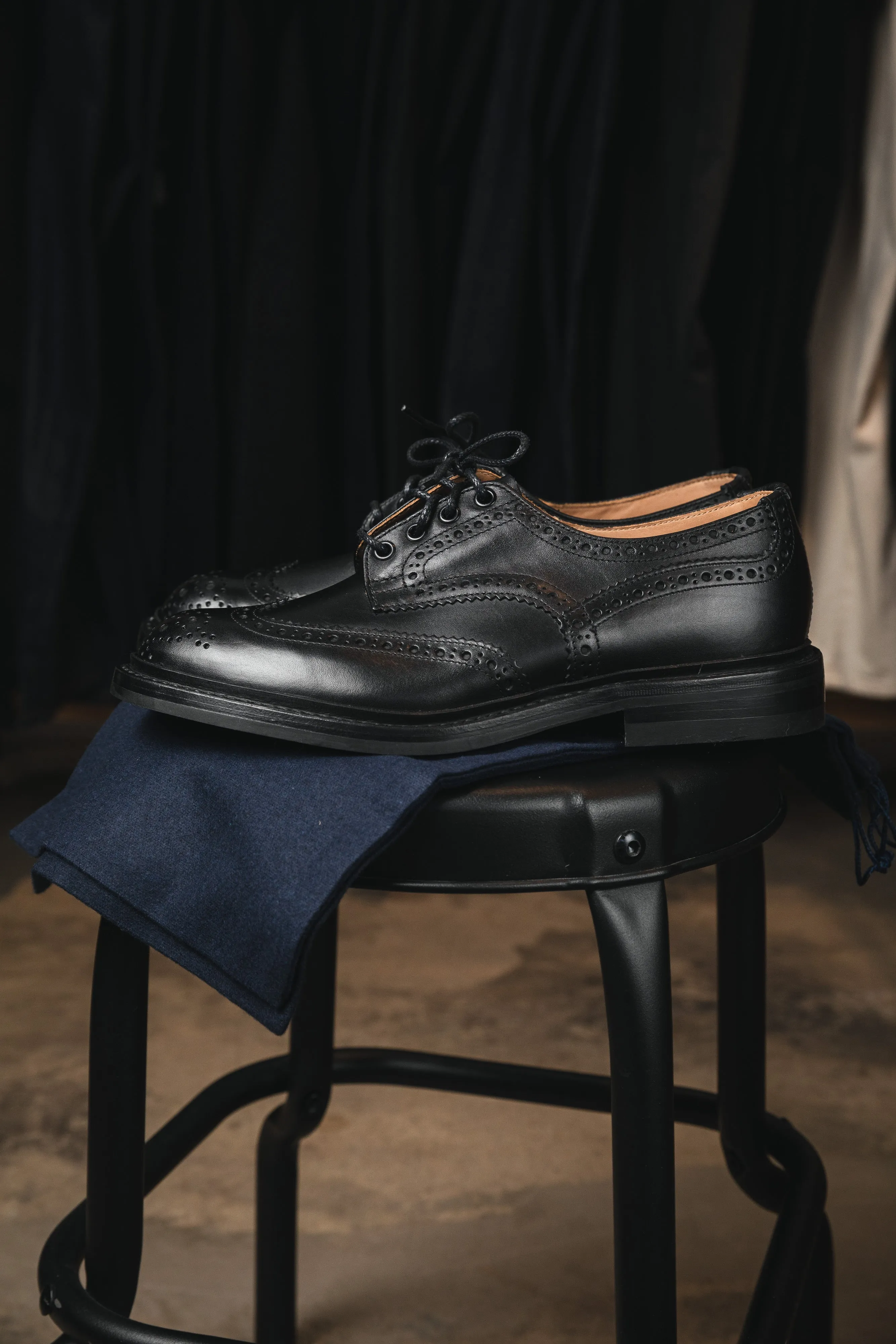 Trickers - Bourton Country Shoe - Black Box Calf