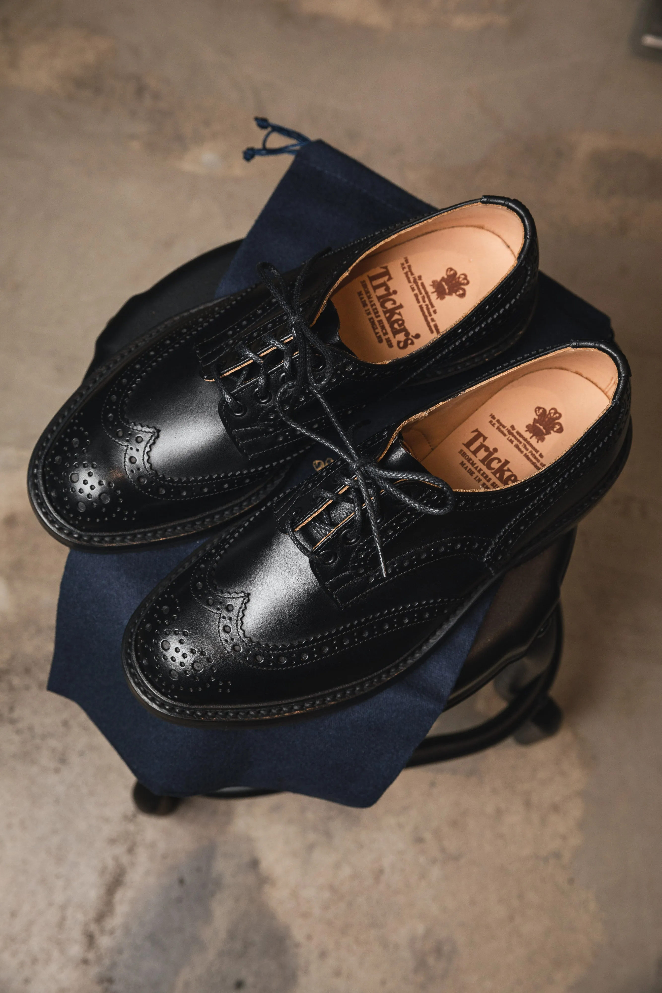 Trickers - Bourton Country Shoe - Black Box Calf