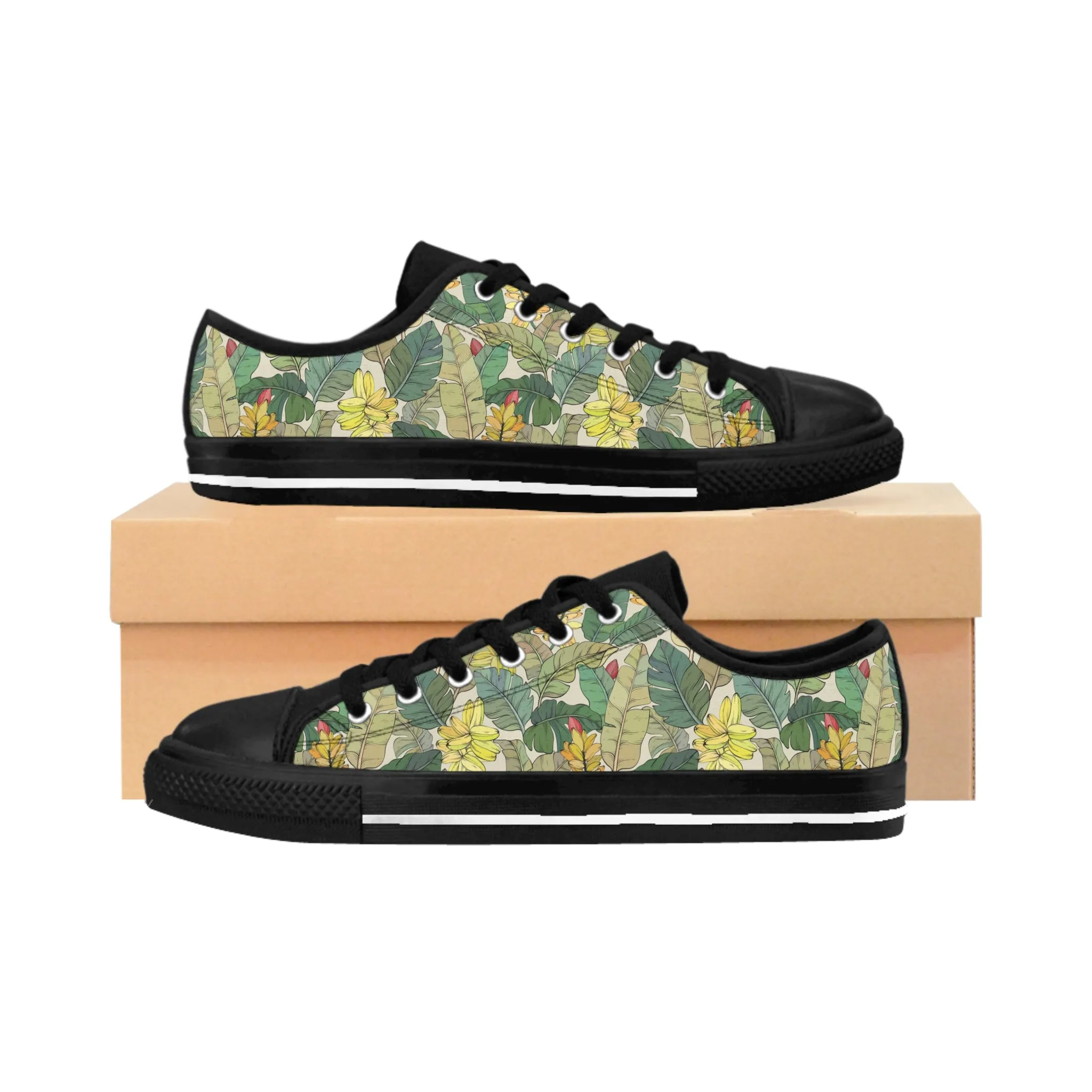 Tropical Banana Palm Trees Men's Sneakers