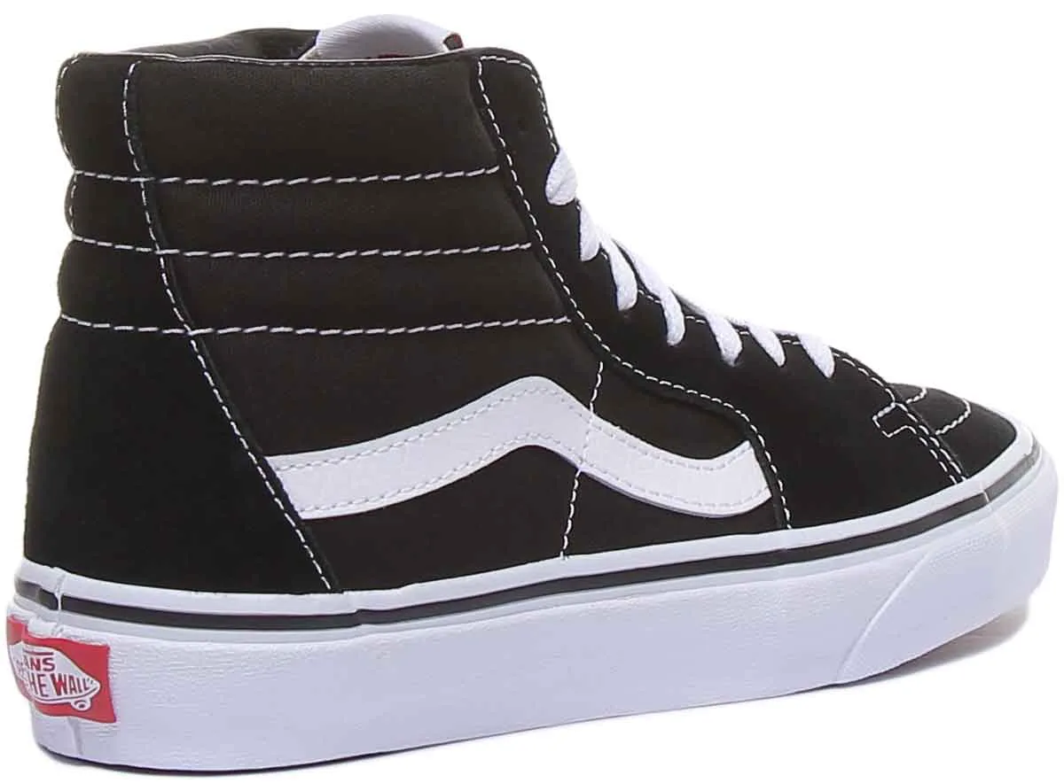 Vans Classic Sk8-Hi In Black White For Women