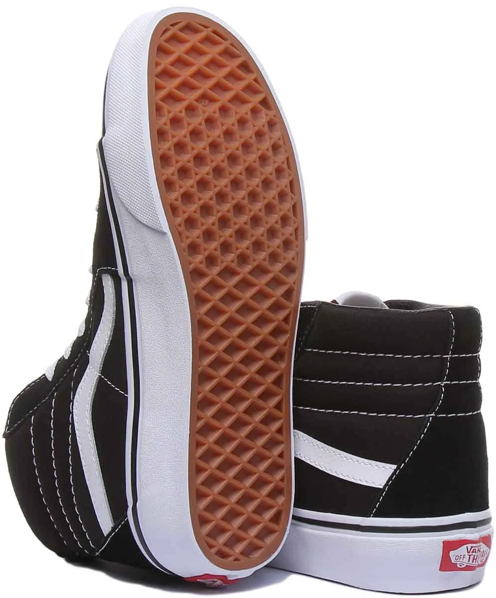 Vans Classic Sk8-Hi In Black White For Women