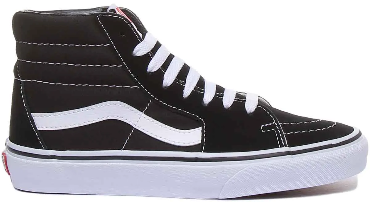 Vans Classic Sk8-Hi In Black White For Women