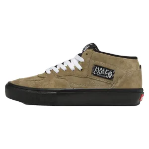 Vans Skate Half Cab Pig Suede Shoes (Olive/Black)