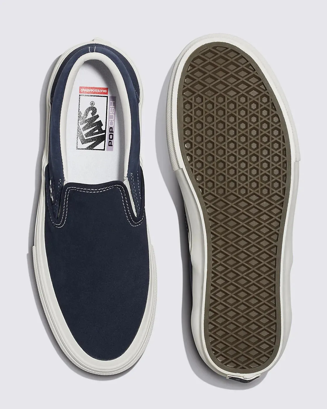 Vans Skate Slip-On Wrapped Shoe-Deep Navy/Vintage White