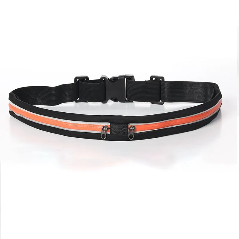 Waist Pack Double Pocket Waterproof Phone Belt