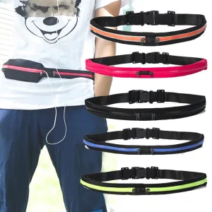 Waist Pack Double Pocket Waterproof Phone Belt