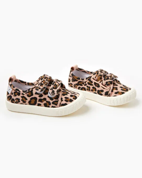 Walnut Ben Canvas Blush Leopard