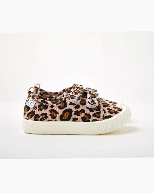 Walnut Ben Canvas Blush Leopard