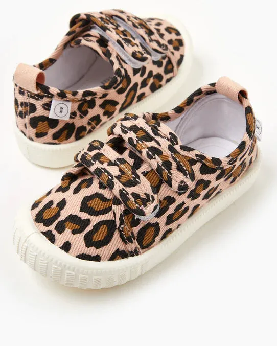 Walnut Ben Canvas Blush Leopard