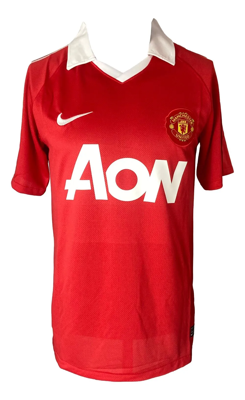 Wayne Rooney Signed Manchester United Red Nike Large Soccer Jersey BAS