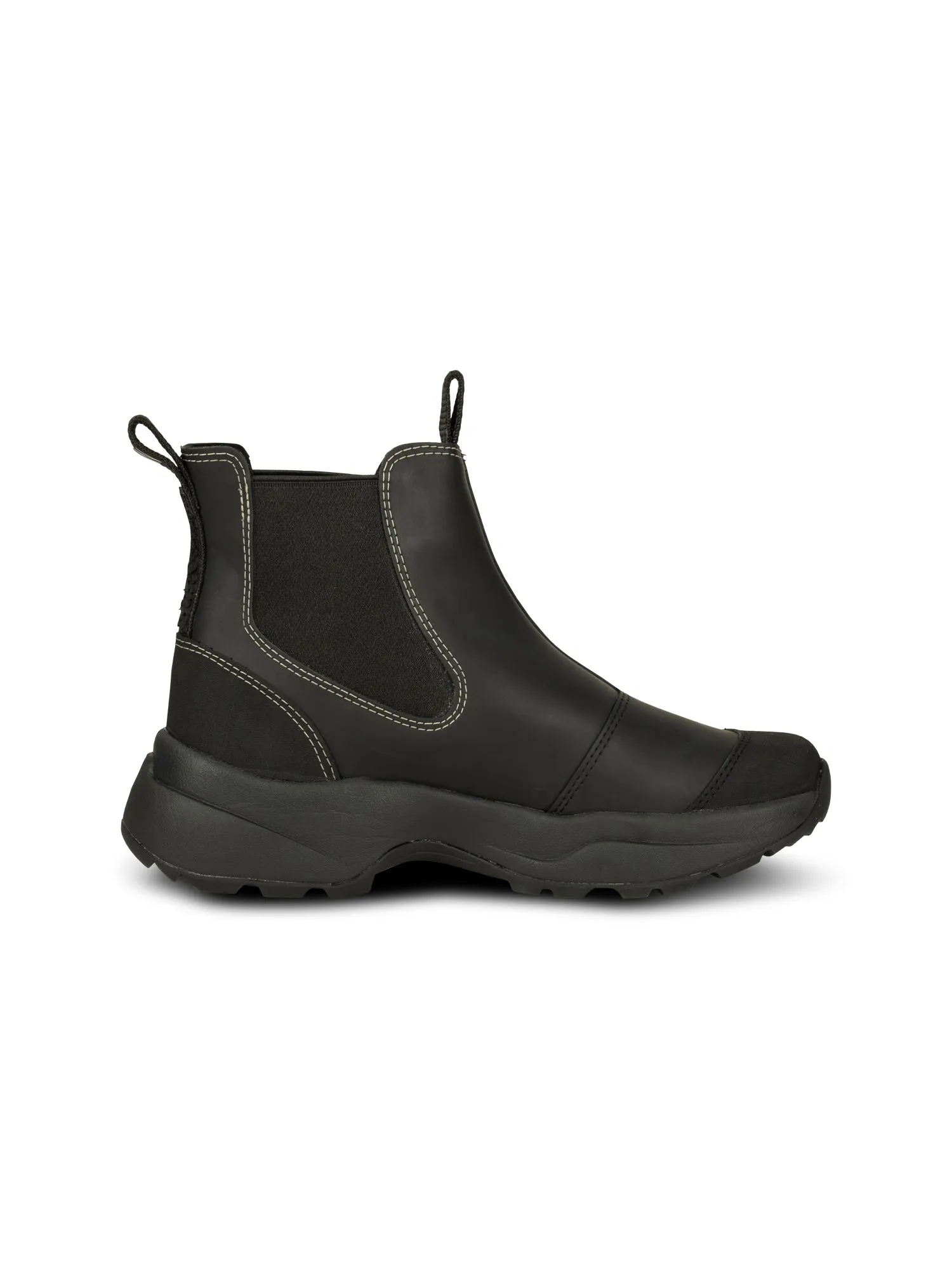 Woden Siri Waterproof Boot-Black/Black-WL957