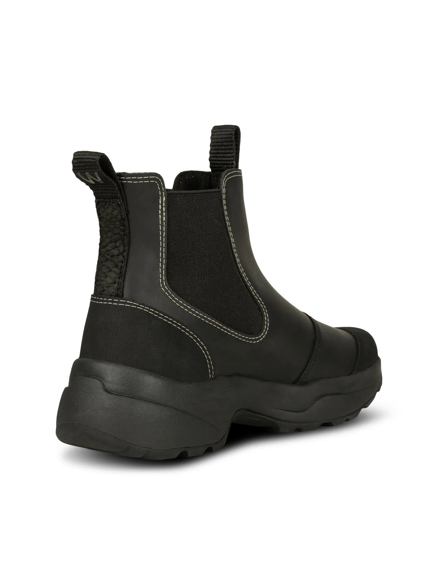 Woden Siri Waterproof Boot-Black/Black-WL957