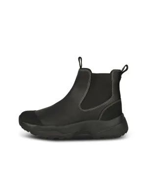 Woden Siri Waterproof Boot-Black/Black-WL957