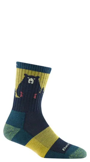 Women's Bear Town Micro Crew Lightweight Hiking Sock - Dark Teal