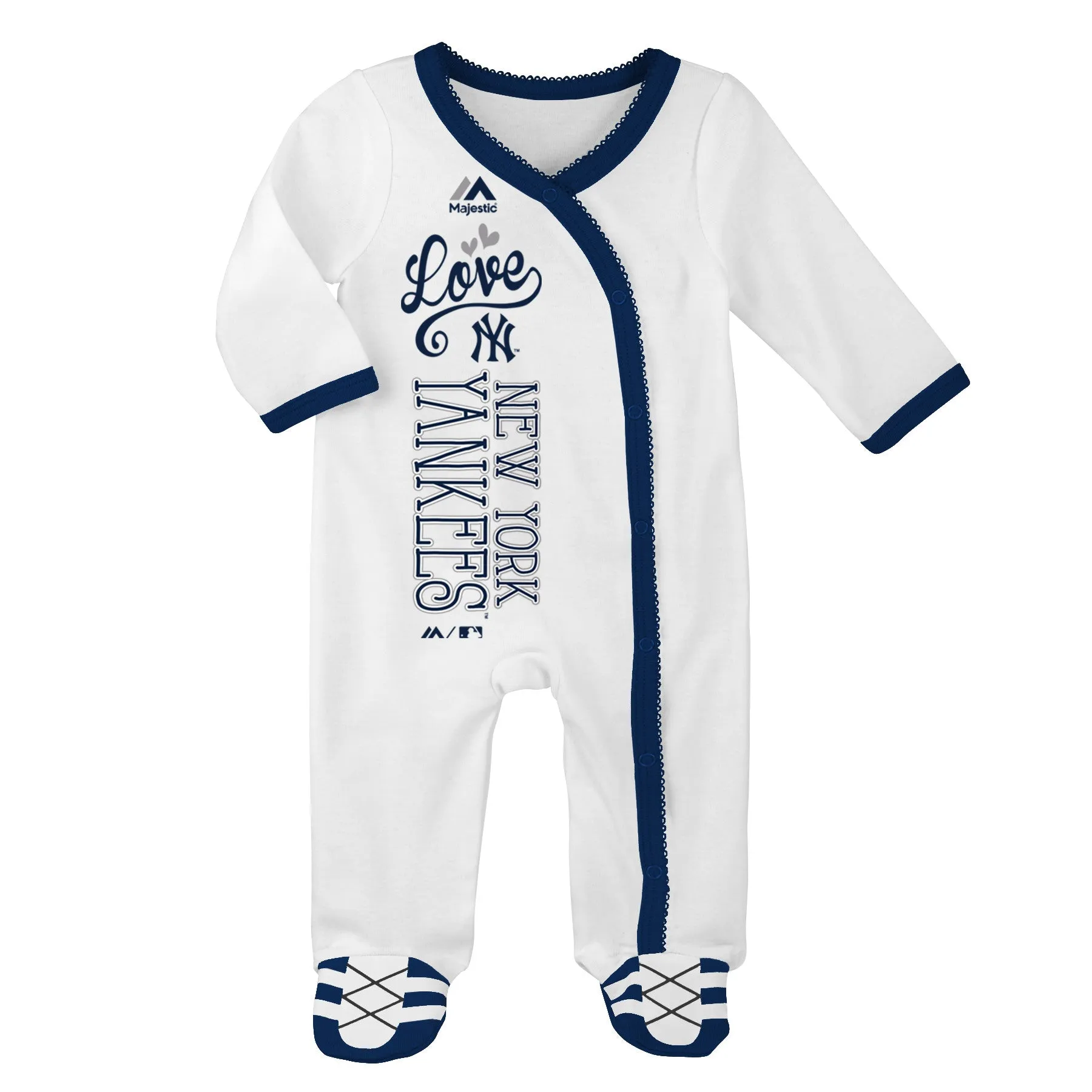 Yankees Girl Pink Infant Gameday Coveralls